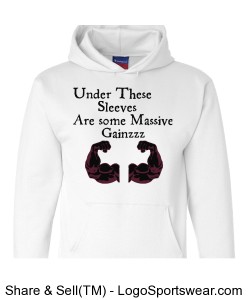 Champion Adult Powerblend Hooded Sweatshirt Design Zoom